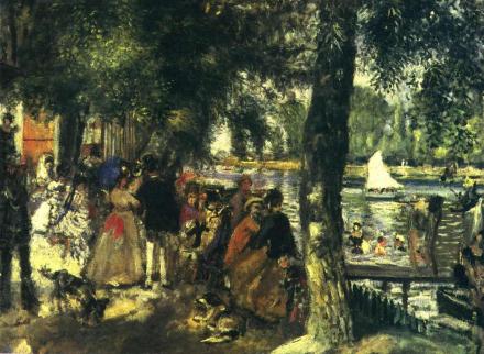La Grenouillère (1869) by Pierre-Auguste Renoir Image source: www.Wikiart.org